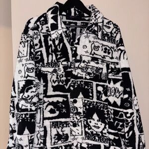 Louis Vuitton LV Comics Wool Jacket – Black & White – XXL